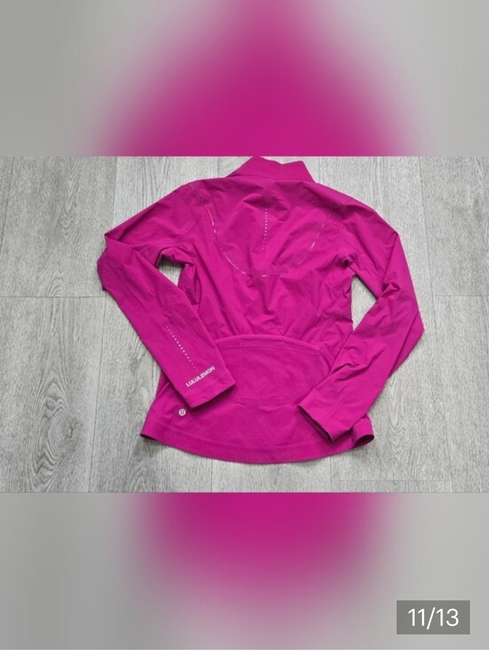 Lululemon Fast and Free Windbreaker Jacket Ripened Raspberry Pink Size 6 - Picture 11 of 14